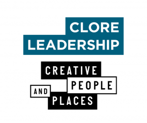 Clore logo and  Creative people and places logo